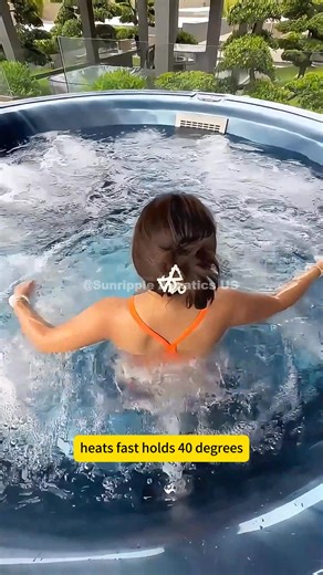 The smart jucuzzi pool allows you to surf and bathe in the summer and massage and soak in the hot springs in the winter at home. It is really comfortable to use it all year round.#jacuzzipool#swimingpool #smartpool #luxuryhomes #diypool #smartswimingpool #heatedpool #indoorpool #roofpool #poolgoals #pooltech #dreamhome | Sunripple Aquatics US