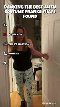 Ranking the Alien Costume pranks I found #prank #tiktok #short #funny #comedy #tiktokviral #alien