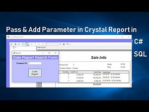 How to Pass Parameter to Crystal Report in c#. part 4. Swift Learn