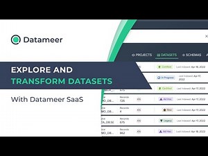 A walkthrough of the Datameer interface
