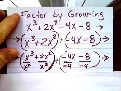 (Video #13) G.E.D. Math Part 2 "FACTOR by GROUPING" Expanded Form & Non-Expanded Form versions