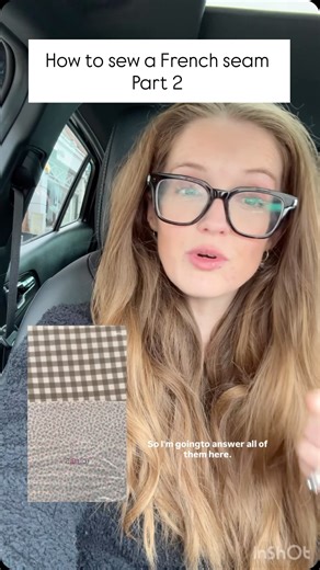 How to sew a French seam part 2. All this month I will be posting daily videos on how to learn to sew if you are learning to sew. Follow along with learn to sew September and let me know what videos you would like to see! #sewing #howtosew #beginnersewing #sewingtutorial #frenchseam | Holly Dennett sewing blog