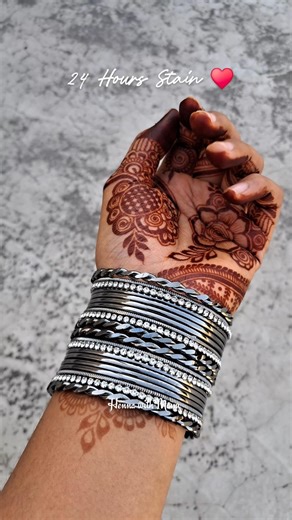 12 to 24 Hours Stain Result 🥹♥️ #mehndi #mehndistain #henna #song #trending #shorts #ytshorts