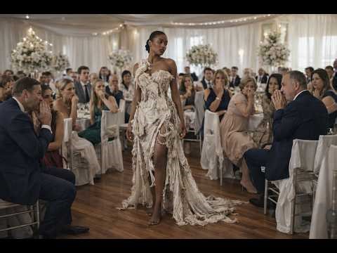 Everyone Mocked Her Wedding Dress Until The Groom Revealed Himself