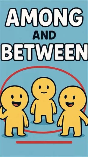Between vs Among 🤔 | Common English Mistake Explained in Seconds! | Learn Easily #learnenglish