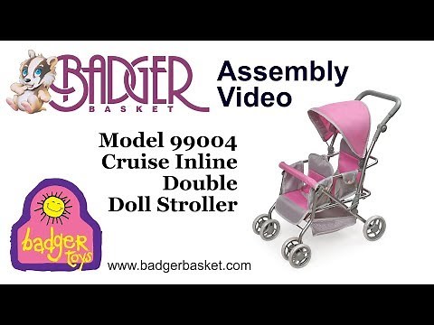 Assembly of 99004 Badger Basket Cruise Folding Inline Double Doll Stroller