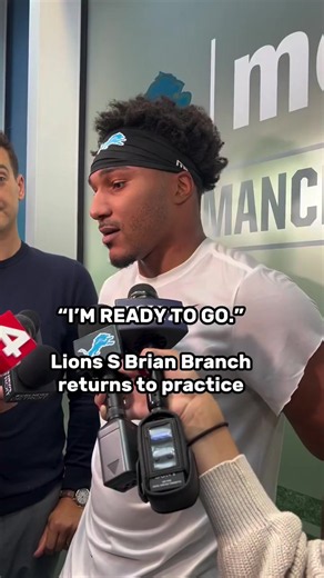 Lions safety Brian Branch said he’s “ready to go” as he returns to practice after 10 months away from the game. Video by @nolanbianchi, TDN. ⠀ The Detroit Lions are officially opening the 21-day acclimation window for safety Brian Branch (Achilles) and center Cade Mays (wrist) on Wednesday, Oct. 7, as they begin the process of supplying help to two ailing units. Read more below. #detroitnews #detroitlions #lions #nfl