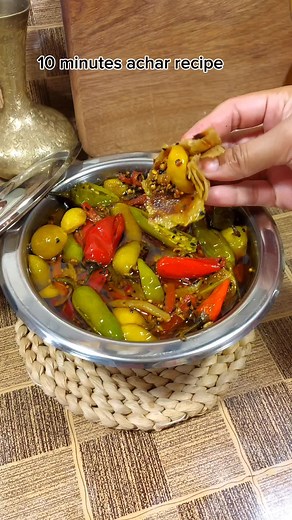 10 Minutes Instant Achar Recipe with Mustard Oil | Quick and Easy Pickle