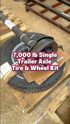 Heavy-Duty 7,000 lb Trailer Axle Kit on the Move – Perfect for Mechanics & Trailer Upgrades!