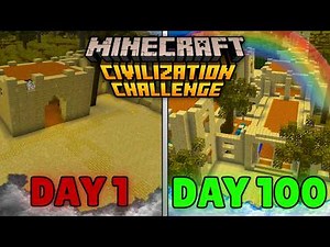 I Built a Civilization in Minecraft for 100 Days