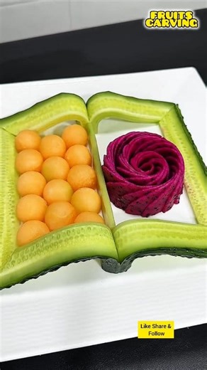 Transform your fruit platter into a vibrant masterpiece with our unique carving skills! 🍎✨ Perfect for any occasion, these joyful decorations will surely brighten up your day and impress your guests. Dive into a world of creativity and flavor today! 🥳🍇 #fruitscarving #creativecooking #decoration #DiningArt #platedecoration #fbreels #reels #carving | Fruits Carving