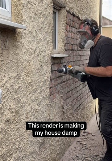 DIY Home Renovation: Replacing Damp Render for a Healthier Home