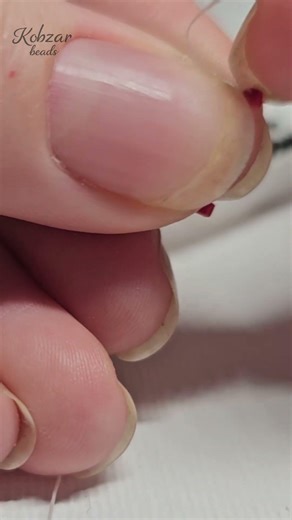Tutorial. Beading for beginners. Odd number of rows. Peyote.