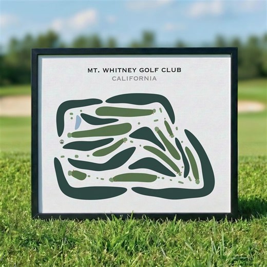 Mt. Whitney Golf Club, California | Golf Course Map, Golf Map, Golfer Gift for Him, Scorecard Layout, Golfer Boyfriend Gift, Art Print Decor - Etsy