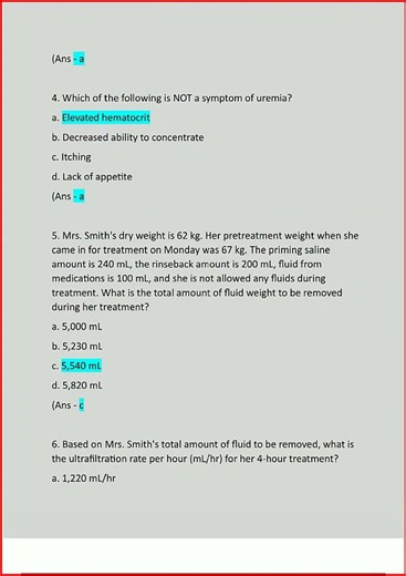 Davita Ccht Practice Exam Questions Answers Latest Updated Aupdate video