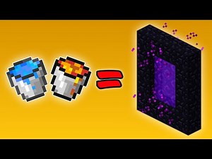 ✅Decubre COMO HACER un PORTAL al NETHER Con ✓[AGUA y LAVA]