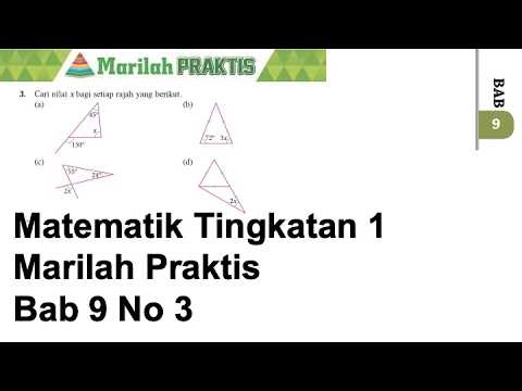 Marilah praktis No 3 Bab 9 | KSSM Matematik Tingkatan 1 Bab 9 Poligon Asas