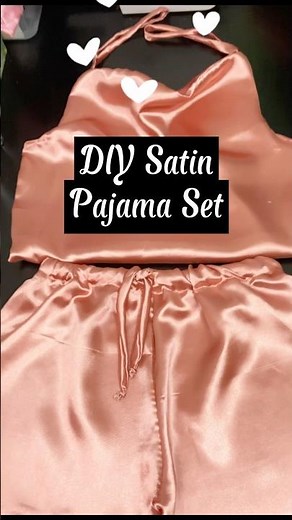 How to make a satin pajama set| Easy DIY shorts set #diy #sewing #shorts