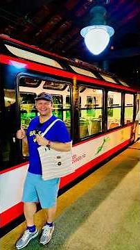 Heading up Corcovado Mountain on the famous Trem do Corcovado! 🇧🇷