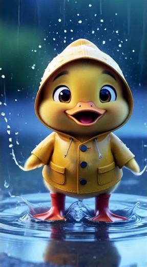 Splish Splash! 💦 Cute Duckling Jumping in Puddles 🥰 | NextGenAI #aianimation #aivideo #ai #shorts