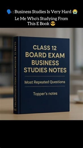 Class 12th Business Studies Topper's Notes 📚😎#class12th #cbse2025 #shorts #study