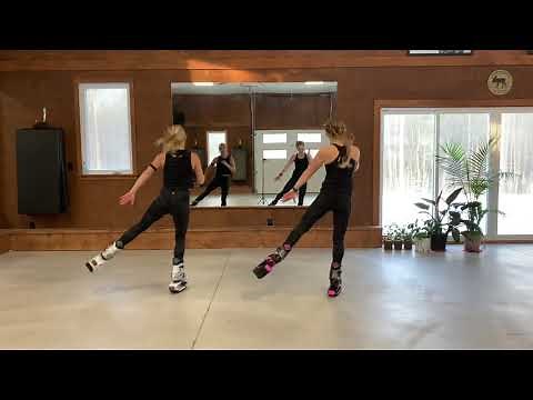 One hour Kangoo Dance Workout with Becky and Georgia.