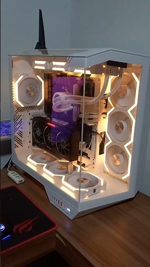 PC gamer Gabinete Aigo Darkflash Arcee Dy470, Ryzen 5 8400f, com uma RX 6750XT. #gaming #gamer.