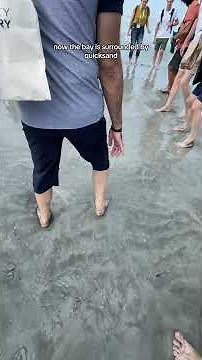 Learn How to Get Out of Quicksand at Mont St Michel, France #quicksand #montsaintmichel #france