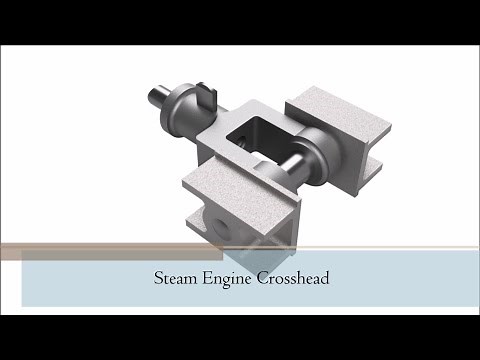 Steam Engine Crosshead Assembly Animation | Fusion 360