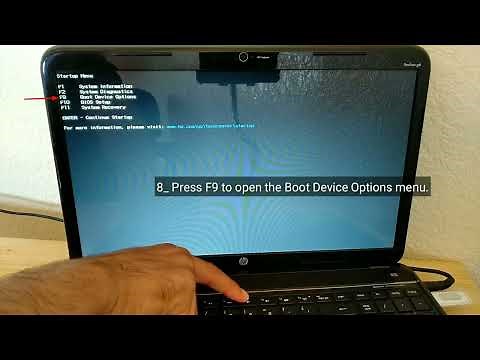 How to Boot From USB on HP Pavilion g6 to install Windows 7