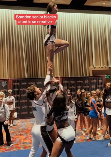 All up in your face 🖤 #cheerleader #cheer #cheertok #fyp Vid creds: @Molly Evans 💋