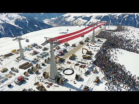 How Europe’s Engineers Built The Steepest Cable Cars Ever on Alpine Cliffs