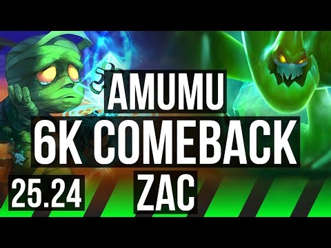 AMUMU vs ZAC (JGL) | 6k comeback, 9/3/14 | EUW Master | 25.24
