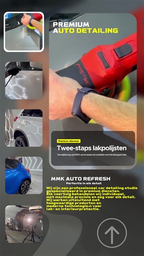 🚗 MMK Auto Refresh Detailing – Premium Autoverzorging 🚗 Wil je dat je auto er weer als nieuw uitziet, zonder krassen en vlekken? Bij ons is dat mogelijk! ✨ ✅ Interieur detailing – we demonteren het interieur en brengen het tot perfectie ✅ Tweestaps lakpolijsten – verwijdering van 80% krassen en oxidatie ✅ Aanbrengen van beschermende coatings – spray coatings met een duurzaamheid van 3–5 jaar ✅ Lak zoals uit de showroom – schoon, glanzend en eenvoudig te wassen ✅ Regelmatig onderhoud – houd je 