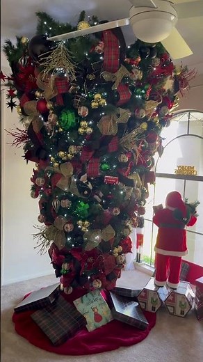 Turning it upside down ! #christmastree