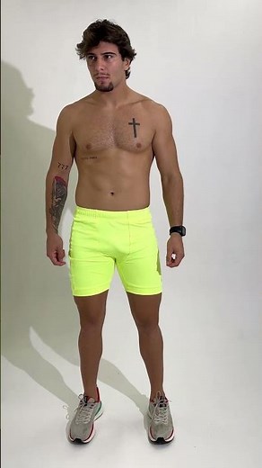 Short sprint masculino - Verde limão