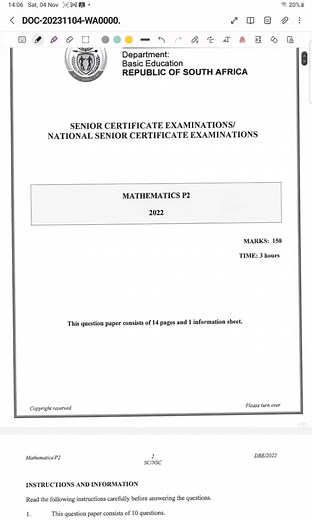 SAMA28 Grade 12 Maths Paper 2 Revision Guide
