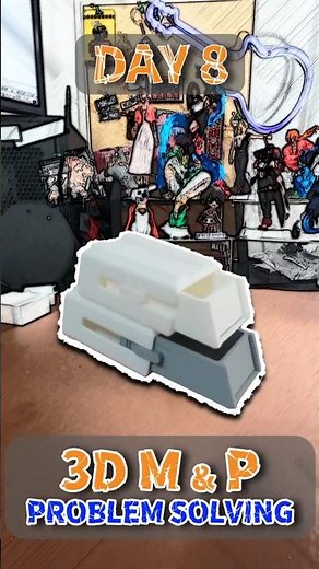 Adding Rails & Grip to the 3D Printed Pill Box (Aesthetic & Modular Upgrade) | Day 8