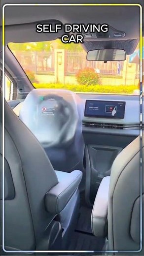 Self Driving Car 🤯🚗 | No Hands, Full Control! Future is Here #viral #technology #car #ytshorts