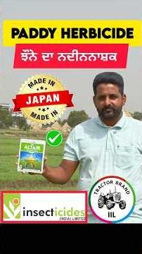 ਝੋਨੇ ਦੇ ਨਦੀਨ ਉੱਗਣਗੇ ਨਹੀਂ : Altair herbicide by iiL #shorts