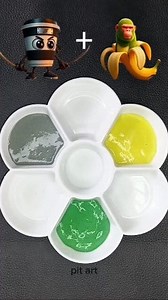 Brainrot mixing color #reels #brainrot #mixingcolor #satisfying | Pit Art