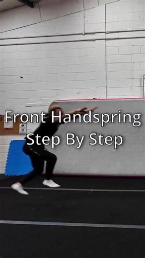Toby McCarthy on Instagram: "Knowing where to start with a front handspring can be difficult, so here’s a process I’ve used to help many of my students learn a front handspring. This process includes step-by-step drills and progressions you can follow at an open gym session near you to get yourself front-handspringing. 🤸🏼‍♂️ If you want to see the full process, with each drill broken down and explained, watch the full “Front Handspring Like a Pro Gymnast” video on YouTube. 📺☝🏻"