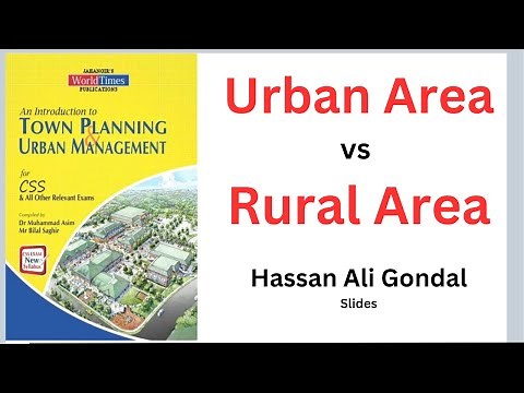 Rural Vs Urban Areas | Town Planning & Urban Management | CSS2024 | Lecture Series