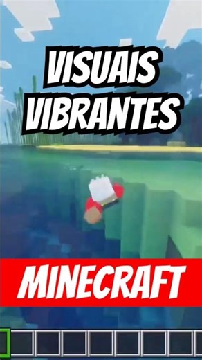 Minecraft - VISUAIS VIBRANTES + ACTION & STUFF (TUTORIAL) #shorts #minecraft #minecraftbedrock