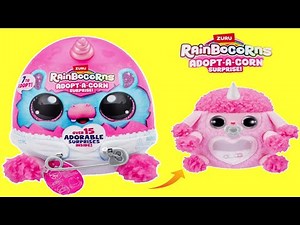 Unboxing rainbocorns adopt a corn surprise