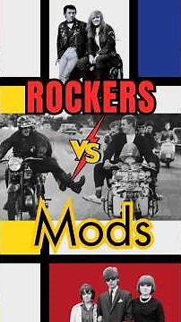 ROCKERS vs MODS #1960snostalgia #retrovibes #modstyle #rockerrebellion #britishsubcultures #history