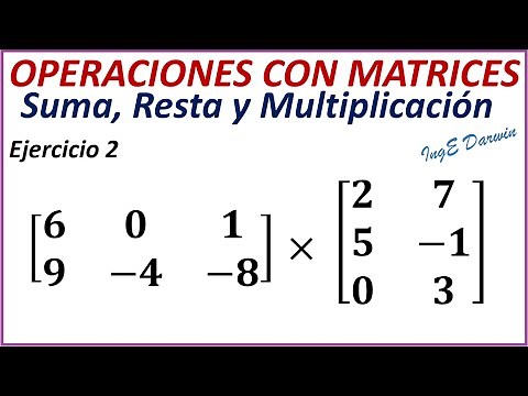 OPERACIONES CON MATRICES / Suma - Resta - Multiplicación | Ejercicio 2