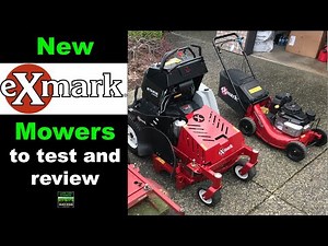 New Exmark Mowers to test and review | Exmark Staris 32" and Exmark Commercial 21"