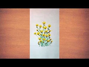 How to draw flower easy step by step. Coloring of flower. easy flower drawing. #flower #coloring
