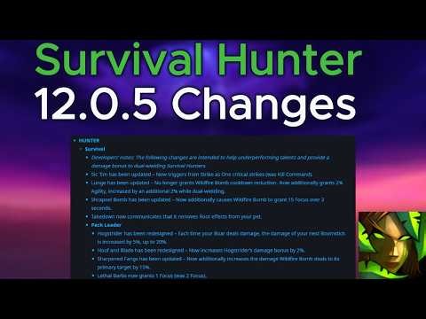 All Survival Hunter Changes Coming in Midnight Patch 12.0.5